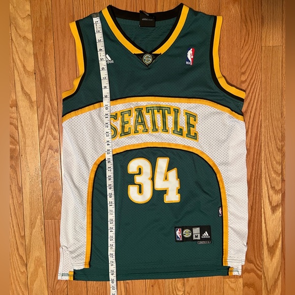 Adidas Seattle Sonics NBA Ray Allen #34 Swingman Basketball Jersey. Size M - Picture 6 of 7